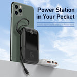 BASEUS Q pow Digital Display 3A Powerbank 10000mAh Type-C Cable PPQD