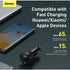BASEUS Superme Digital Display PPS Dual Quick Charger Car Charger CCZX