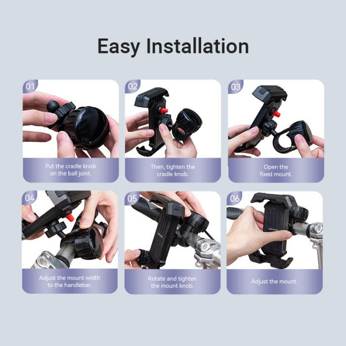 Vention Bike Phone Mount Holder Sepeda 360 Rotation - KSF
