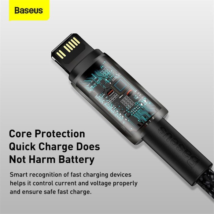 Baseus Tungsten Gold Kabel Charger Type C to Lightning 1M - CATLWJ