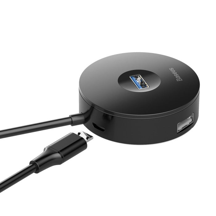BASEUS round box HUB adapter (USB3.0 to USB3.0*1+USB2.0*3) 1m CAHUB-U