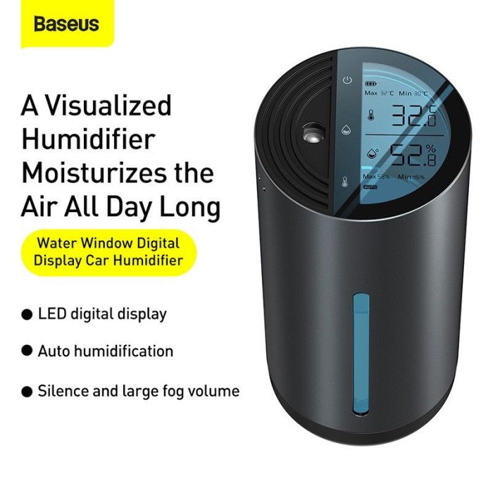 BASEUS Water Window Digital Display Car Humidifier - CRJSQ02
