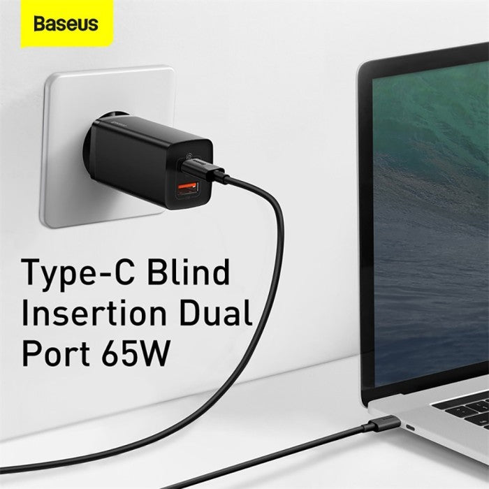 Baseus Charger GaN2 Lite 65W 45W PD QC PPS 3.0 Dual Port USB Type A C