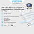 Vention Kabel Data Charger Cable 3in 1 USB A 2.0 to USB Type C/Micro/Lightning 3A 60W 480 Mbps - CTP