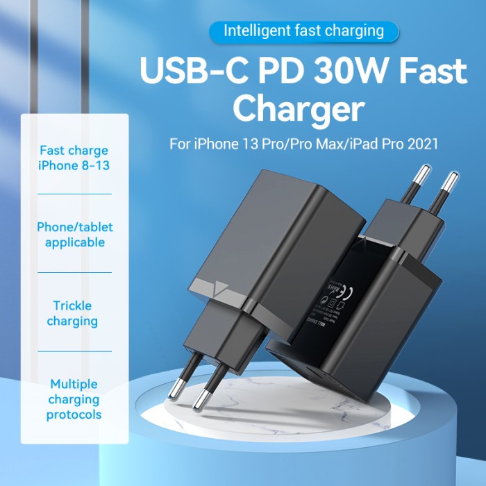 Vention Wall Charger 30W PD Fast Charging USB C - FAI