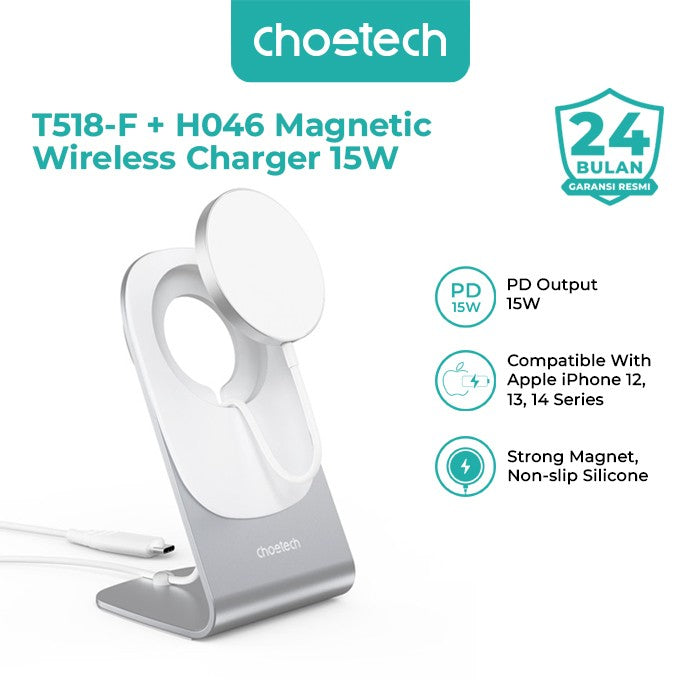 Choetech T518-F+H046 Magnetic Wireless Charger 15W