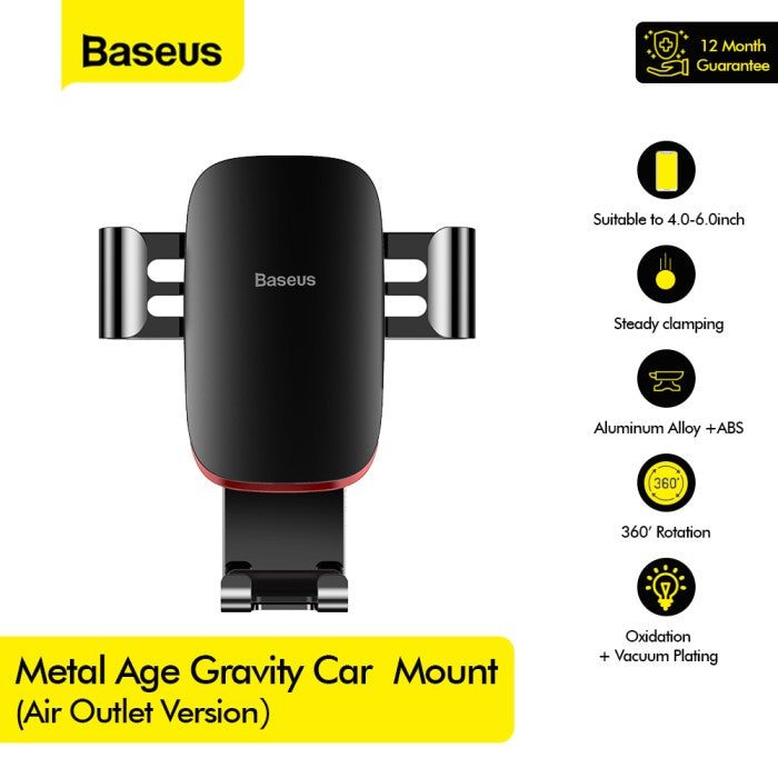 BASEUS Metal Age Gravity Car Mount?Air Outlet Version) SUYL-D