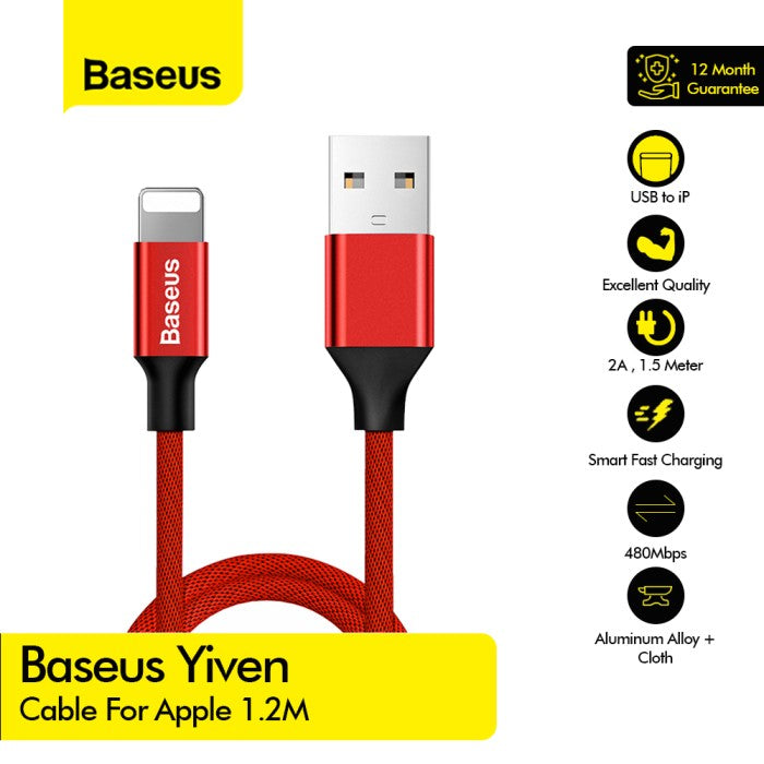 BASEUS Yiven Cable For iPhone 1.2M - CALYW