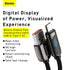 BASEUS Display Fast Charging Data Cable USB to Type-C 5A 1m - CATSK