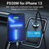 Vention Car Charger USB A 18W+C 20W - FFB