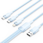 Vention Kabel Data Charger Cable 3in 1 USB A 2.0 to USB Type C/Micro/Lightning 3A 60W 480 Mbps - CTP