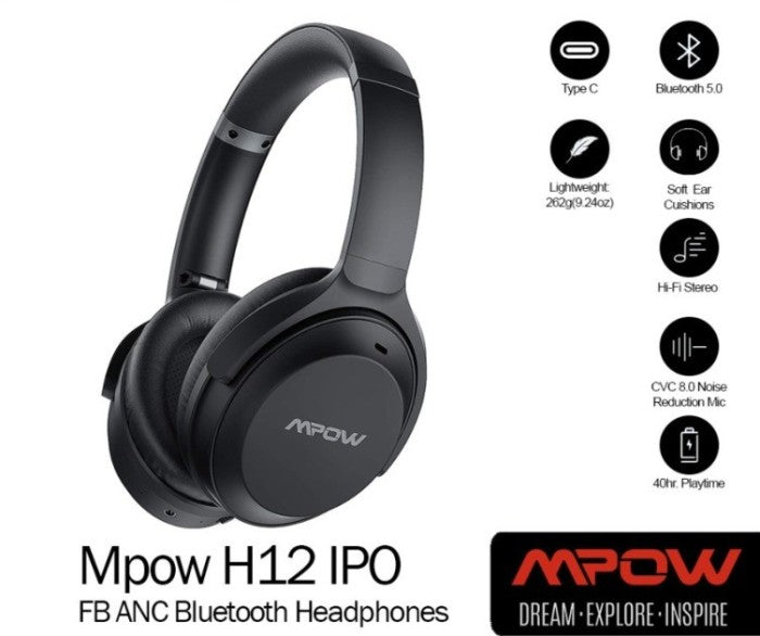 Mpow H12 IPO FB ANC Bluetooth Headphones