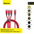 BASEUS Rapid Series 3-in-1 Cable Type-C to C+L+C PD 20W 1.5m CAMLT-SC