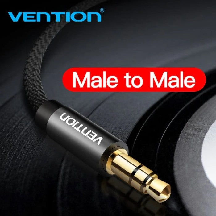 Vention Fabric Braided 3.5mm Male to Male Audio Cable - BAG