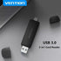 Vention Card Reader 2in1 USB 3.0 A+C SD TF Dual Drive Letter - CLK