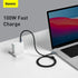 BASEUS High Density Braided Fast Charging Data Cable Type-C 2M CATGD-A