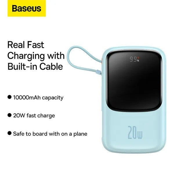 BASEUS Qpow Pro Digital Display Fast Charge PowerBank 10k mAh 20W iP