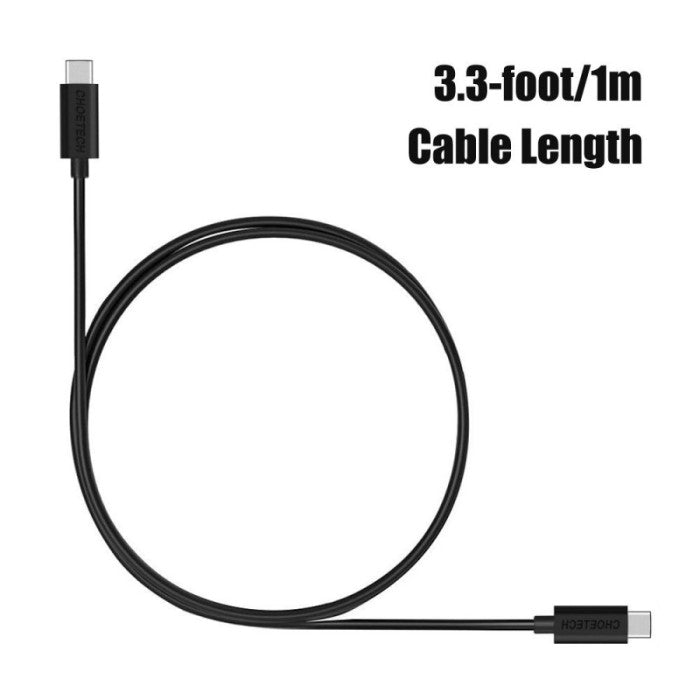 Choetech CC0002 Cable Charger 15W USB Type C to C 1M