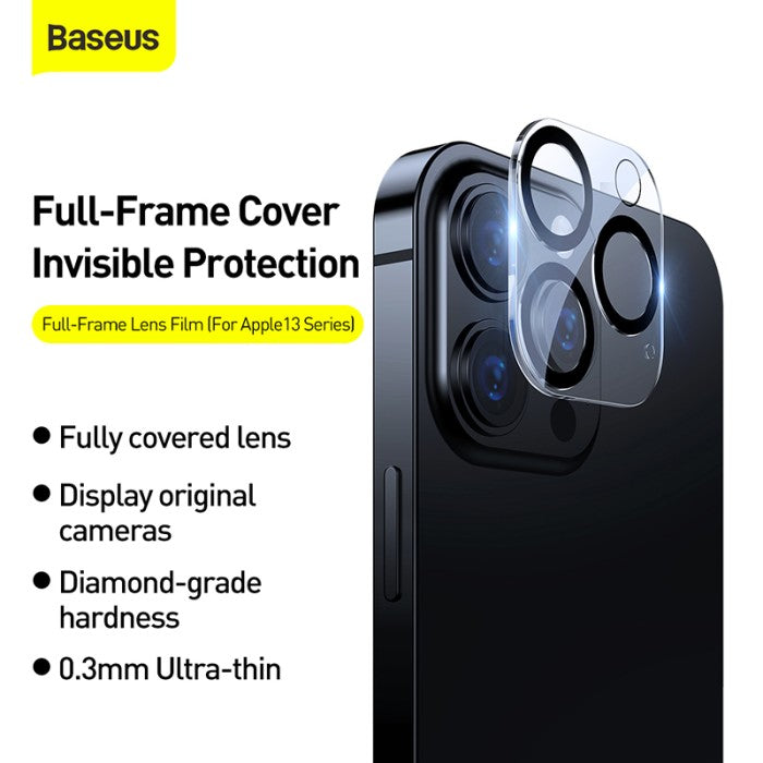 BASEUS Full-Frame For iP 13 pro Triple Camera 2021 (2pcs/pack)