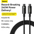 Baseus Tungsten Gold Fast Charging Data Cable Type-C to Type-C 240W 2M