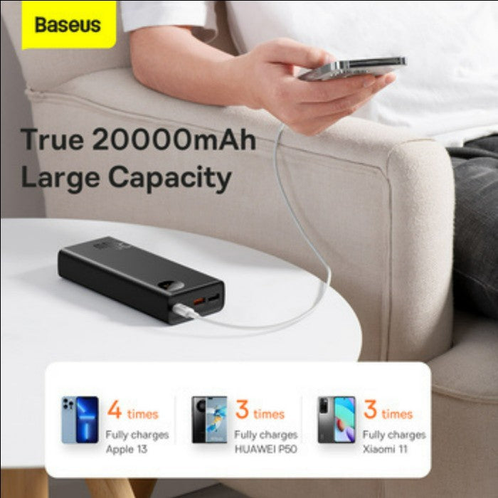 Baseus Adaman Powerbank Metal Digital Display 20000mAh 30w