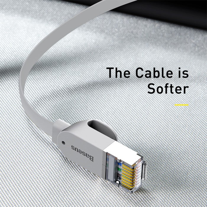 Baseus High Speed Six Types of RJ45 Gigabit Network Cable (Flat Cable)
