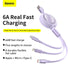 BASEUS Bright Mirror 1-for-3 Data Cable USB to MLC 1.2m 66W - CAMLC-MJ