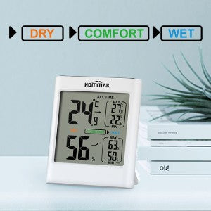 MPOW - Hommak Indoor Room Thermometer Digital Hygrometer HKHM624