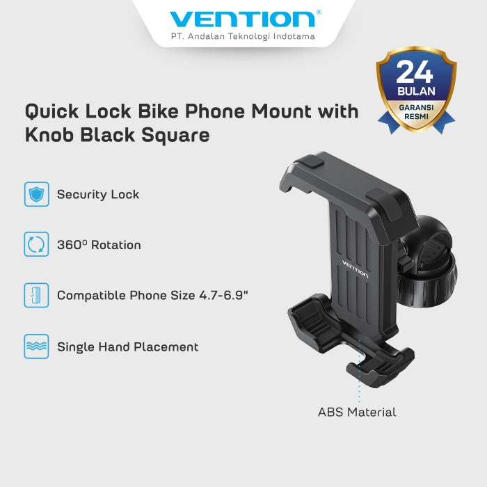 Vention Bike Phone Mount Holder Sepeda 360 Rotation - KSF
