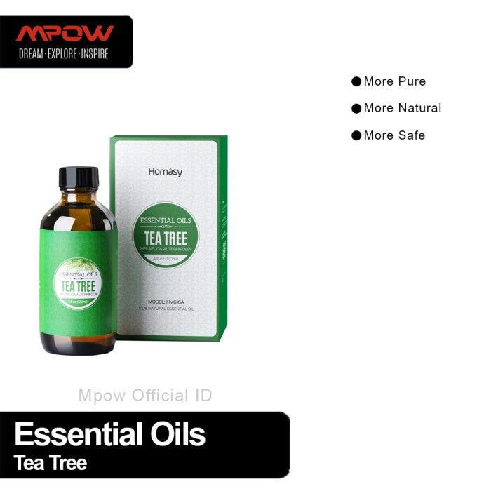 MPOW - Homasy 120ml 100% Pure Tea Tree Essential Oil HMHM616