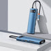 Baseus Metal Gleam Series 8-in-1 Multifunctional Type-C Blue