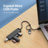 Vention HUB USB 3.0 4 Port Hub with USB Type C 2in1 Interface 0.15M ABS Power Supply - CHT