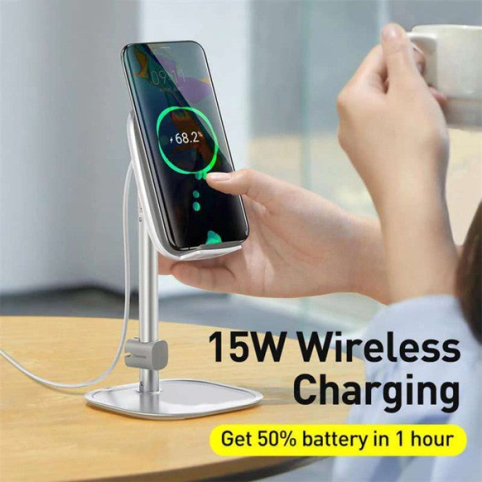 BASEUS Literary Youth Desktop Bracket Telescopic Wireless Chrging SUWY