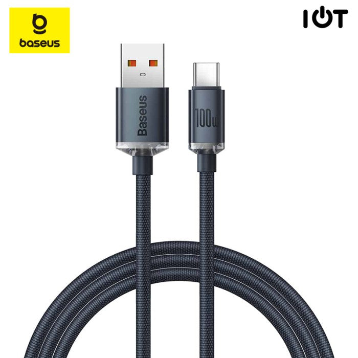 BASEUS Crystal Shine Series Fast Charging USB to C 100w 2m CAJY05