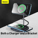Baseus Swan 2-in-1 Wireless Magnetic Charging Bracket 20W - black