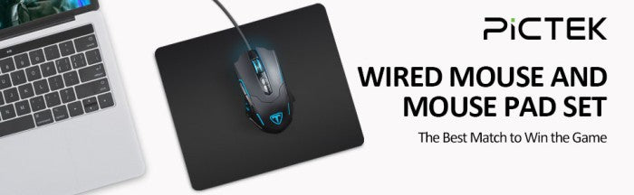 MPOW Pictek Gaming Mouse with Mouse Pad, Programmable - GEPC056