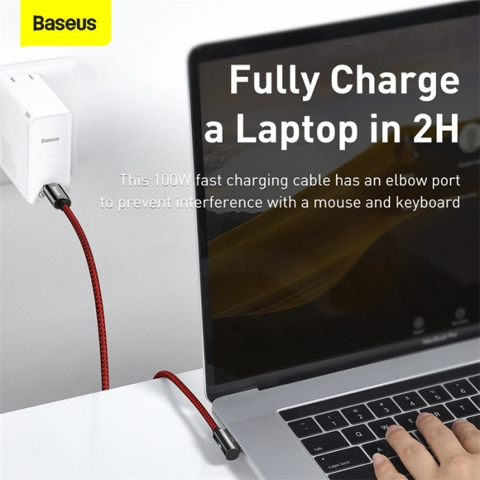 BASEUS Legend Series Elbow Fast Charging Data Cable Type-C to C 100W