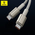BASEUS Tungsten Gold Fast Charging Cable Type-C to Type-C 100W CATWJ-A