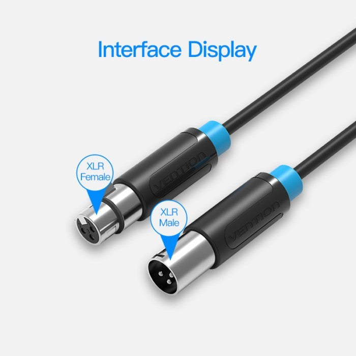 Vention Kabel AUX XLR Audio Extension Cable Male to Female 10M 15M - BBF