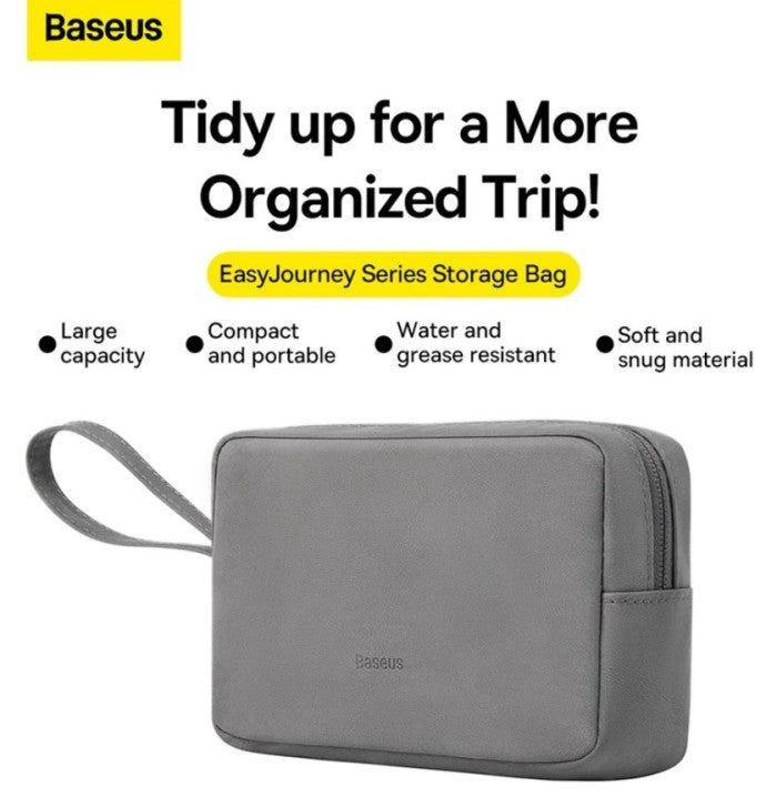 Baseus EasyJourney Series Storage Bag, Dark Gray - LBJX01