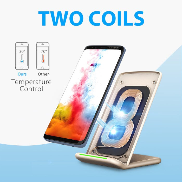 MPOW -Holife 10W Wireless Charger, Fast Wireless Charger Stand HLPA046