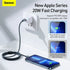 Baseus Crystal Shine Kabel Charger Type C to Lightning 20W - CAJY001