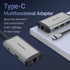 Vention Converter USB Type C to HDMI USB 3.0 RJ45 PD 0.15M Docking Station - CNC