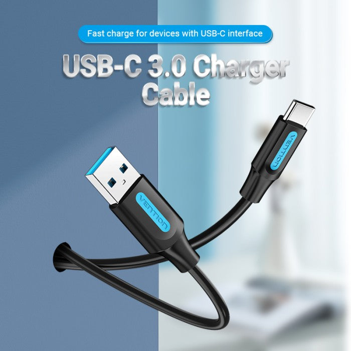 Vention Kabel Charger USB 3.0 A to C 3A Fast Charging - COZ