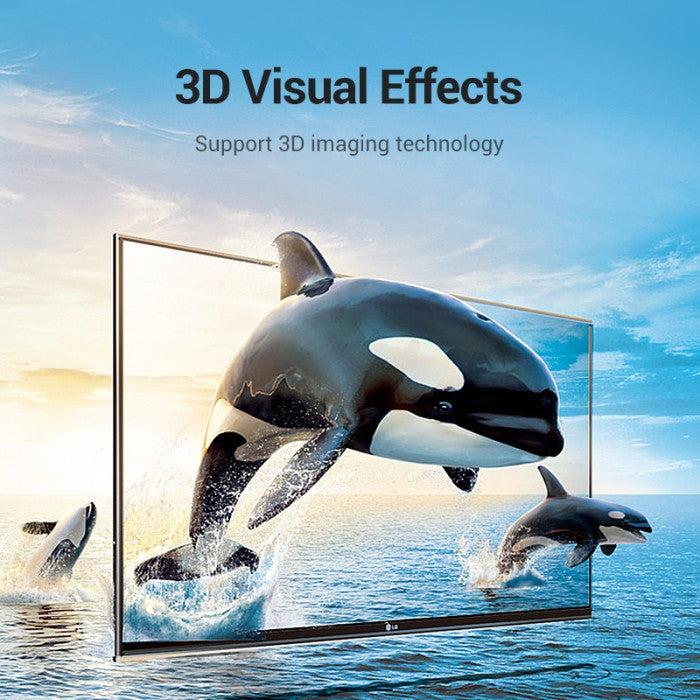 Vention Kabel Displayport DP Male to Displayport Male 1080P 240Hz 8K 60Hz UHD - HCA
