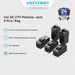 Vention Adapter Barrel Konektor RJ45 Cat 5e Keystone Jack Coupler Female to Female - VDD-B10