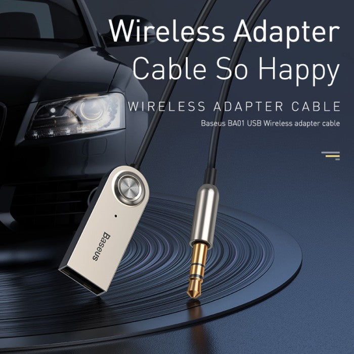 Baseus BA01 Car Wireless Audio Receiver Cable Jack AUX  3.5mm - CBA01