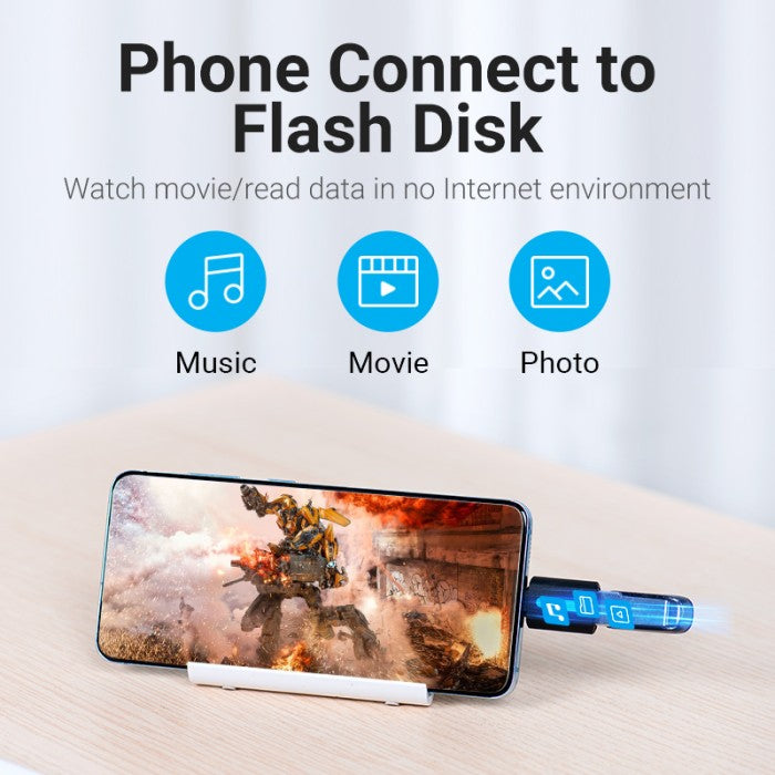 Vention Adapter OTG USB Type C to USB A 3.0 - CDU