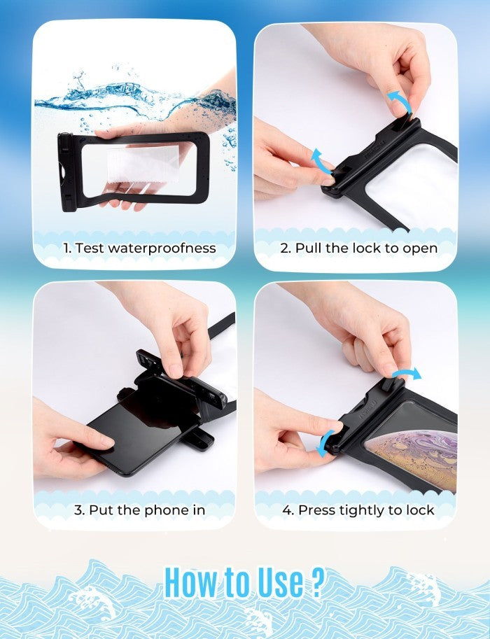 Mpow Waterproof Phone Pouch 4 pack