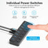 Vention Hub 8 in 1 3.0 WIth individual Power Switches Led & DC 5.5mm Power Adapter - CHX